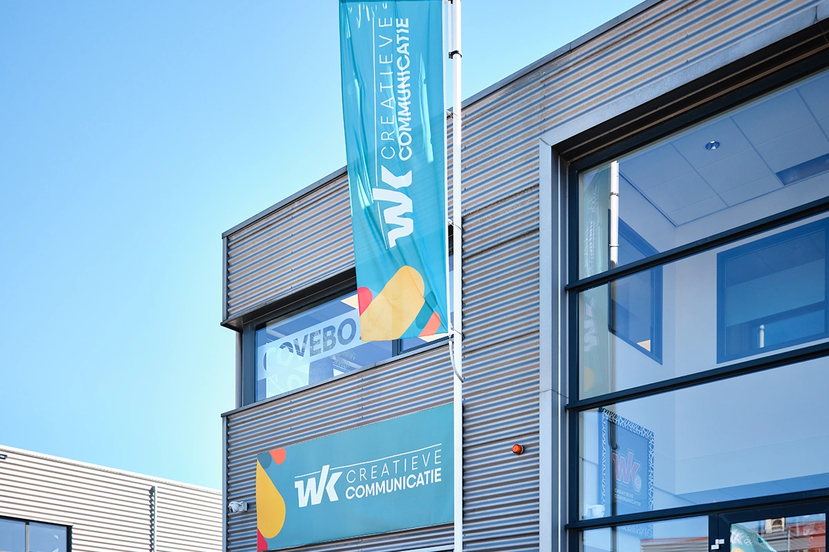 Vlaggen & buitenreclame van WK Creatieve Communicatie